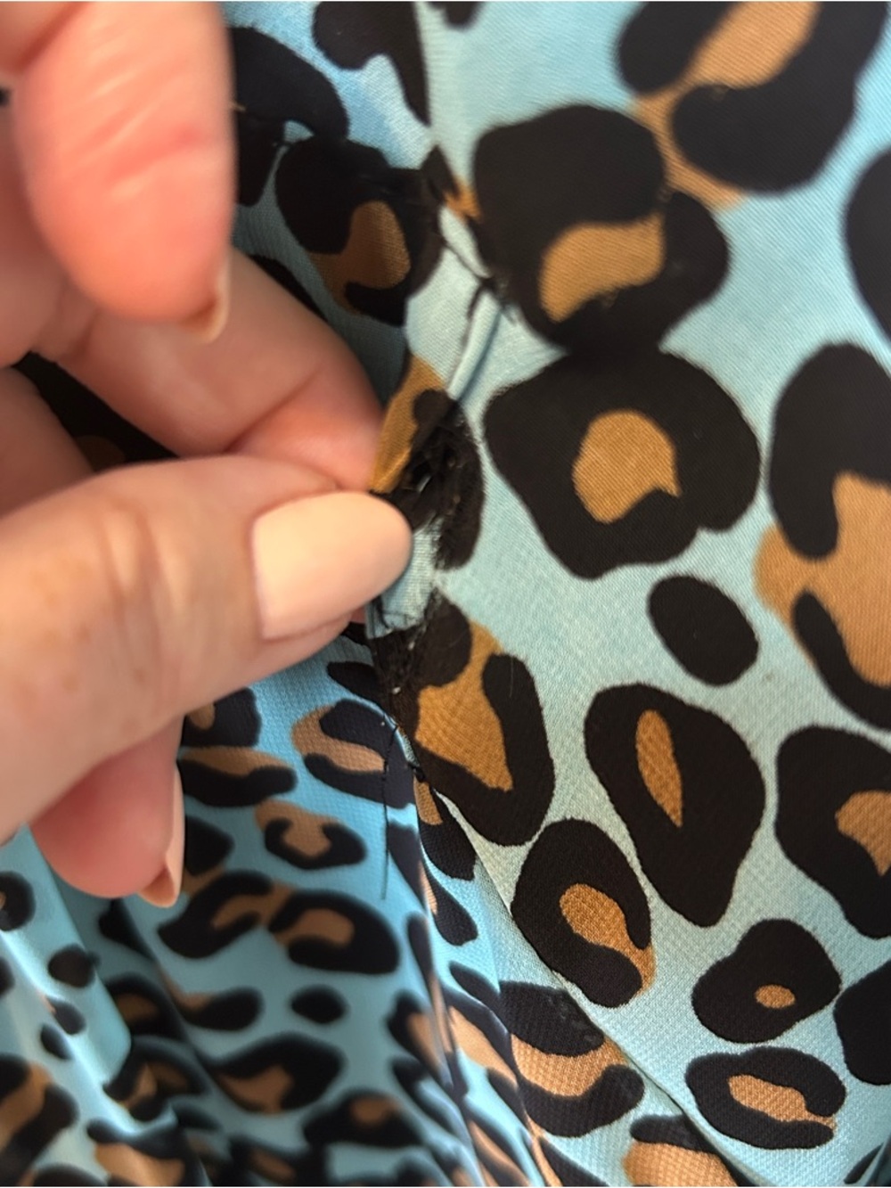 Forever 21 Leopard Print Chiffon Blouson Mini Dress - Picture 5 of 15